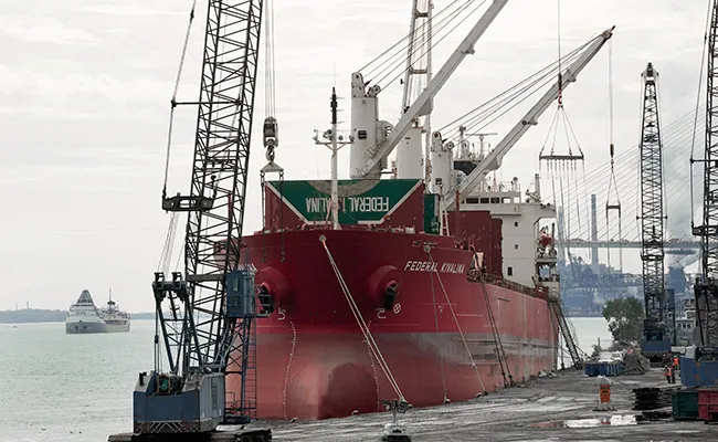 The Federal Kivalina docked near Detroit