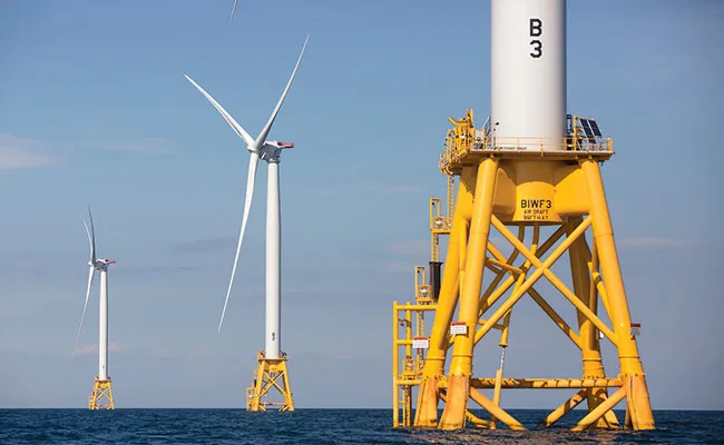 Wind farm off coast of Rhode Island