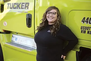 Lynn Berning of Tucker Freight Lines