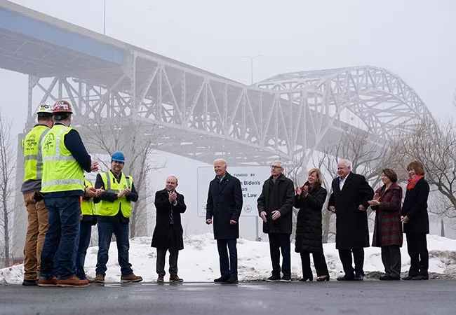 Biden, others at the Blatnik Bridge