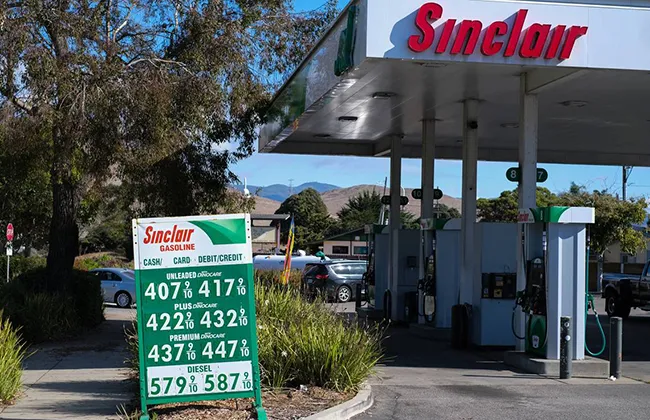 A Sinclair fueling station in California