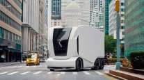 Einride Pod on the streets of New York City