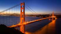 Golden Gate Bridge at dawn