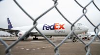 A FedEx Boeing 767-300F cargo plane