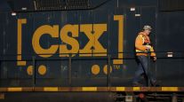 A CSX locomotive