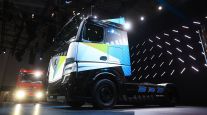 A Mercedes-Benz eActros LongHaul electric truck, manufactured by Daimler Truck Holding AG