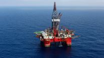 The Centenario deep-water drilling platform in the Gulf of Mexico. 