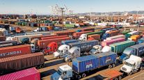 Trucks at Port of Oakland