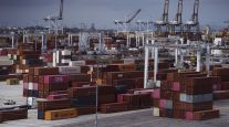Containers at Port of Los Angeles