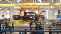 Ford F-150 Lightning on a production line