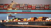 Maersk and Hapag-Lloyd containerships