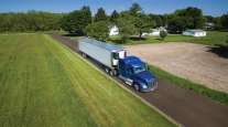 truck and refrigerated trailer