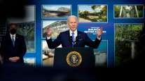  President Joe Biden speaks about the Bipartisan Infrastructure Law on Jan. 14