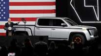 Then-Vice President Mike Pence speaks at the launch of the electric Endurance pickup truck at Lordstown Motors