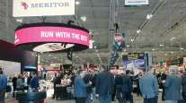 Meritor booth at industry show