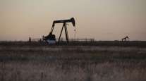 An oil pumping jack operates in Texas. (Matthew Busch/Bloomberg News)