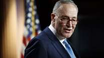 Senate Minority Leader Chuck Schumer speaks during a news conference at the Capitol on Jan. 6.