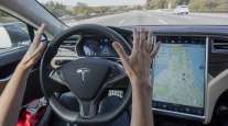 A test drive of a Tesla Motors Inc. Model S car equipped with Autopilot