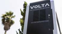  A Volta Industries electric vehicle charging station in Los Angeles. 