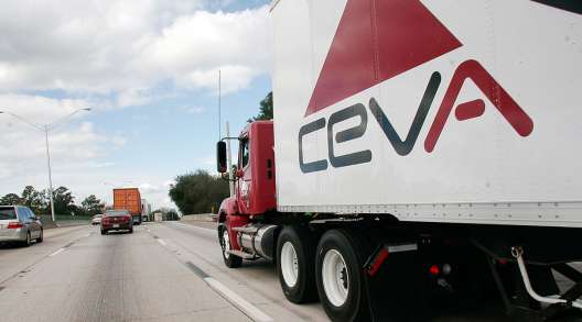Ceva Logistics truck on highway