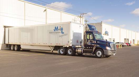 Markit Express truck at loading dock