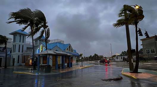 Hurricane Ian at Fort Myers Beach, Fla, 