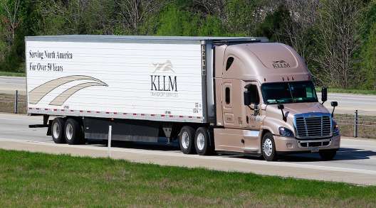 KLLM truck on highway
