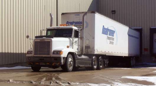 Roadrunner truck at loading dock