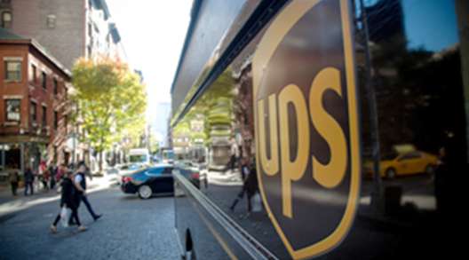 UPS logo on truck