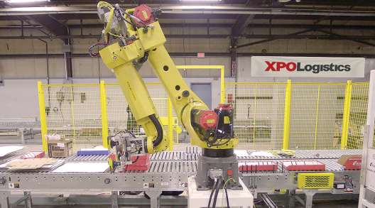 XPO robotics in warehouse