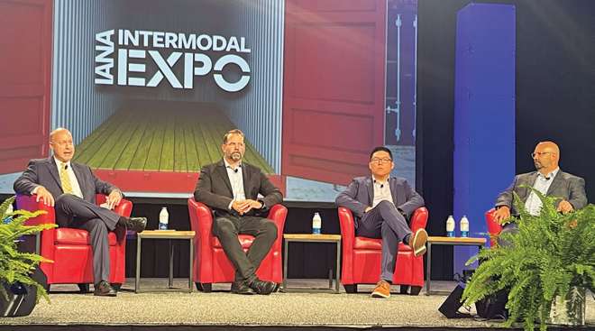 AB 5 panelists at IANA Intermodal Expo 2022