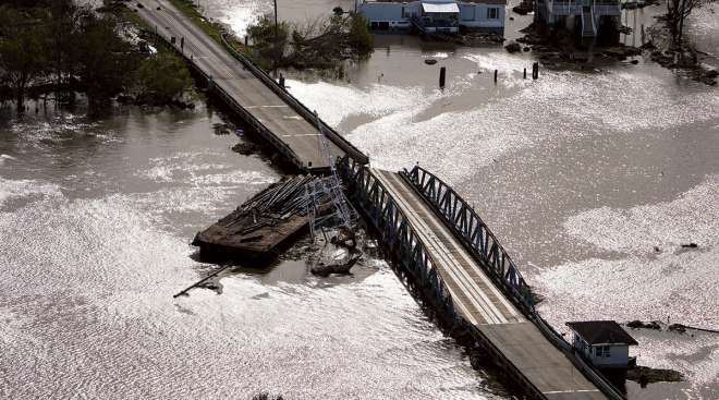 Bridge damage Louisiana