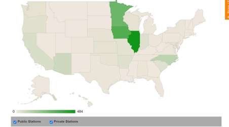 US biodiesel map