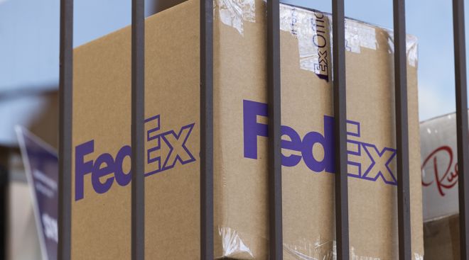 A FedEx package