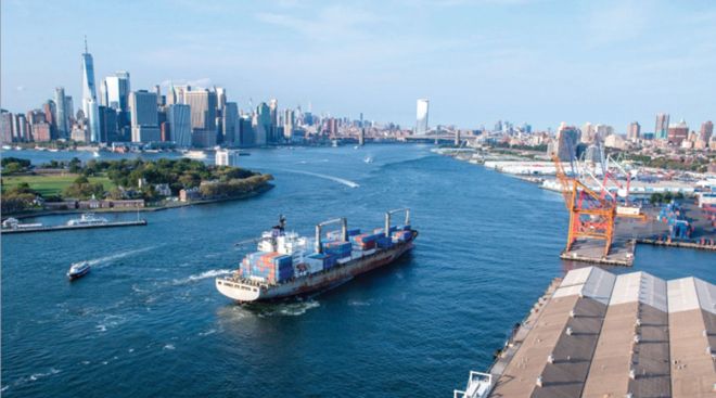 Containership at the Port of New York and New Jersey