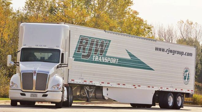 An RJW Logistics truck