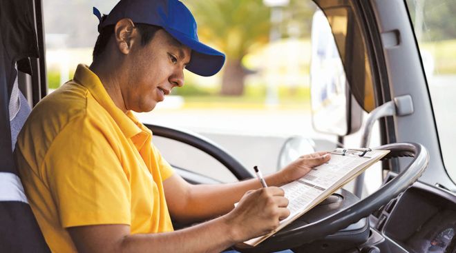 Getty Image of a young Hispanic truckdriver