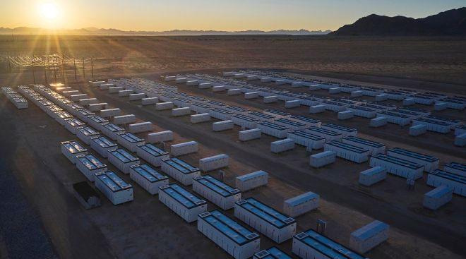 Battery storage plant in California