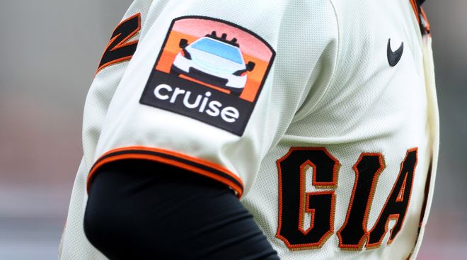 Cruise patch on Giants jerseys