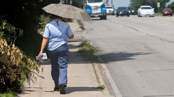 A mail carrier in Dallas