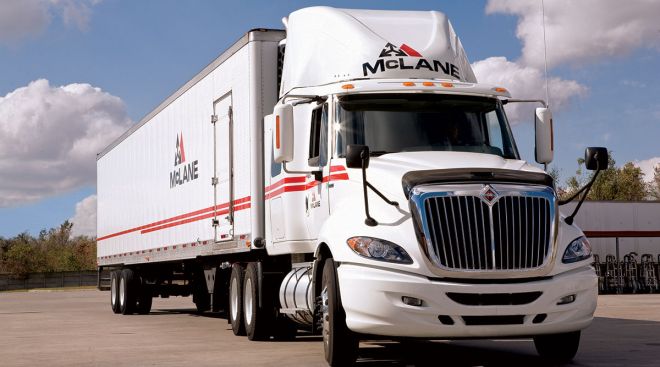 A McLane Co. truck