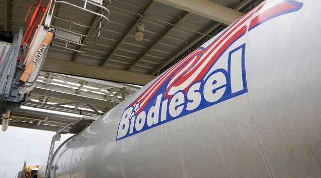 Biodiesel tanker truck