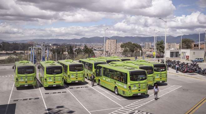 La Rolita electric buses in Colombia