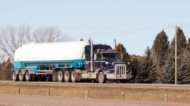 Tanker truck in Canada