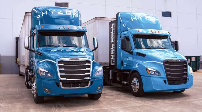 Hyzon trucks