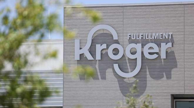 A Kroger fulfillment warehouse in Dallas