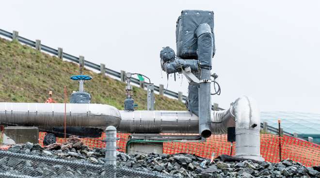 Trans Mountain Pipeline construction