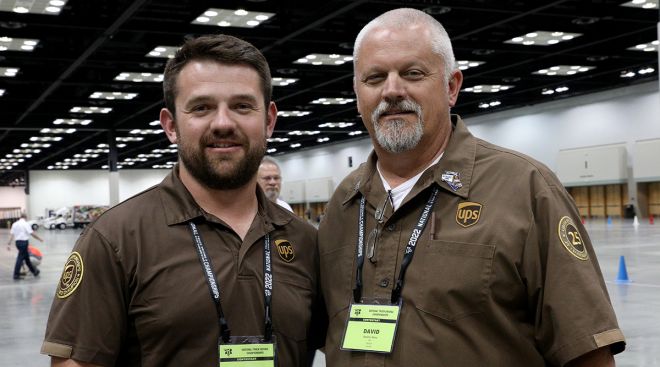 Aaron (left) and David Sharp, UPS drivers from Nevada