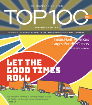The front cover of TT's 2021 Top 100 For-Hire publication.